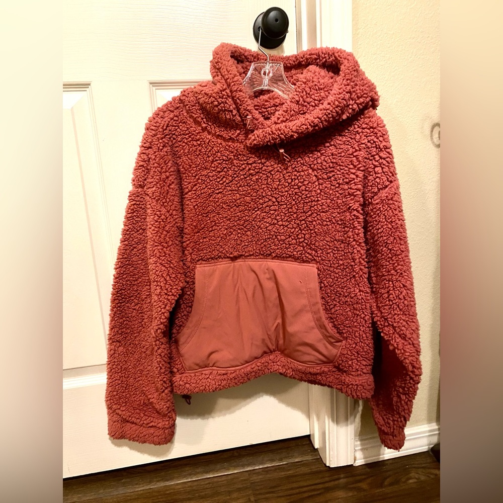 Zella faux sherpa hoodie